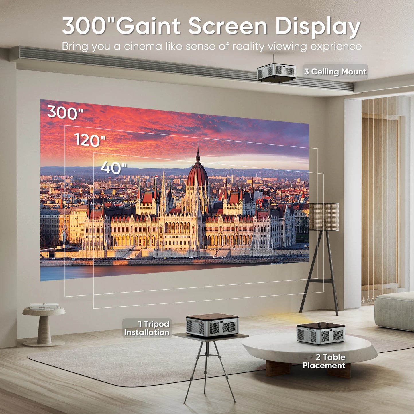 21000 Lumen 4K LED Projector