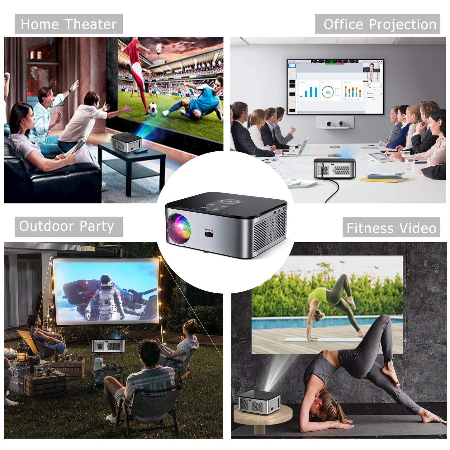 21000 Lumen 4K LED Projector